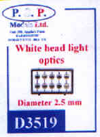 2.5mm Headlight optics x 10