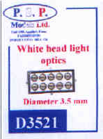 3.5mm Headlight optics x 10