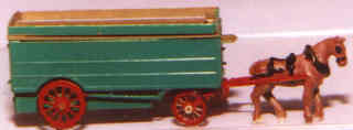 Pantechnicon & Horse                    (For HO scale)