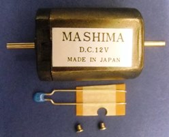 Mashima 1830D motor + 2 screws & suppressor