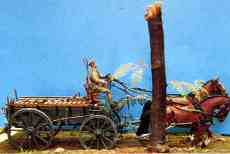 G.S.Wagon, 2 horses and Driver (No load)