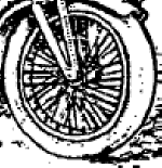 Motor-cycle wheelsets x 2.