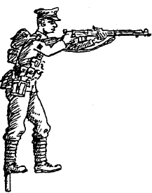 British Soldier standing firing 