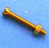 10BA cheesehead brass bolts & nuts x 10 (1/2-inch/12.7mm) 