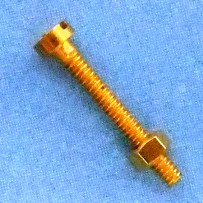 12BA cheesehead brass bolts & nuts x 10 (3/8-inch/9.52mm) 