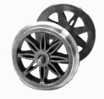 3-foot/1inch Split 8-spoke wagon wheels