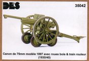 Des Kits French 75mm cannon