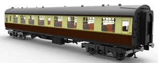 B.R. Mk1, TSO Tourist Second Open in Western Region Chocolater & Cream livery