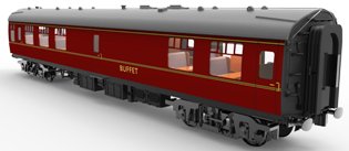 B.R. Mk1, RMB Miniature Buffet Car in Maroon livery