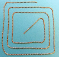 Fine OVAL brass chain - 1 metre x 1.5mm links