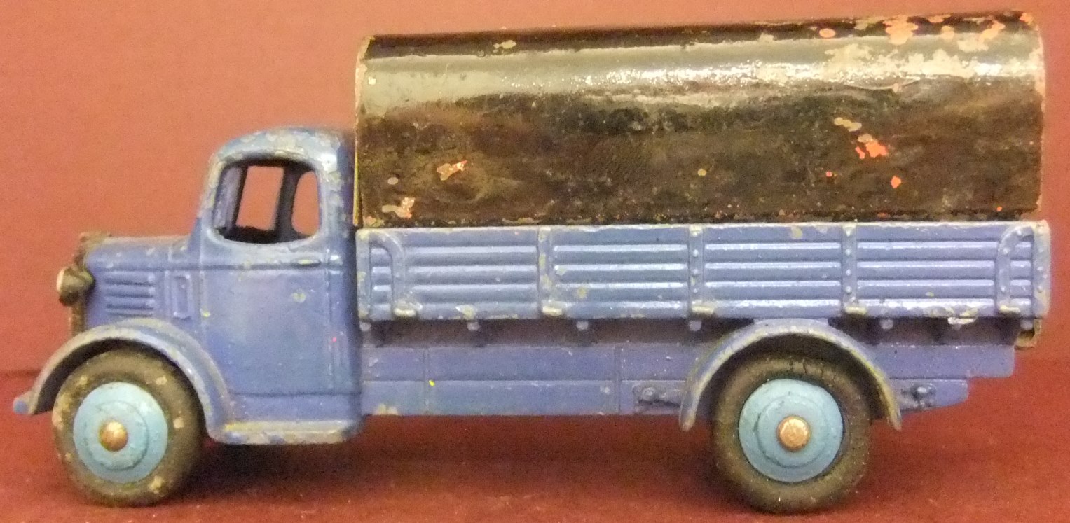 Dinky Toys 30J Austin Sided-lorry with tilt Blue/Black