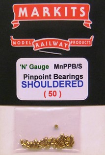 N-scale Shouldered Pin-point bearings.