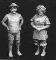 Edwardian couple in beachwear