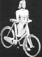 Young woman with bicycle