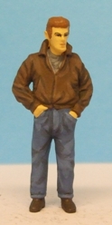 Omen - Man wearing a leather jacket & jeans
