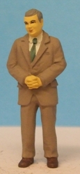 Omen - Man in lounge suit, hands clasped in front