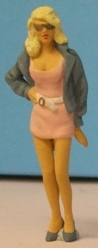 Omen - Girl in mini-dress & loose jacket, wearing sunglasses