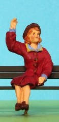 Omen - Seated lady waving