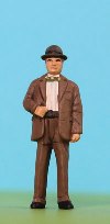 Omen - Gentleman wearing suit, trilby & bow-tie