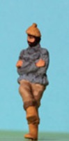 Omen - Fisherman, sitting crossed legs, wellies & woolen hat