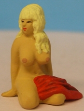 Omen - Nude girl, kneeling with a towel