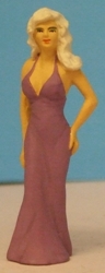 Omen - Girl in full-length backless gown 