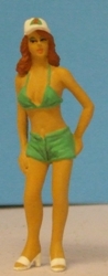 Omen - Girl with a baseball cap, bikini top & shorts