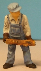 Omen - Fireman holding a log