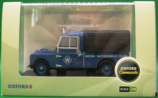 1:43 Oxford Diecast Landrover 109 - RAC 