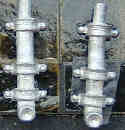 Pair of shaped spouts for 1/8