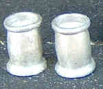 Pair of short barrel chimney pots