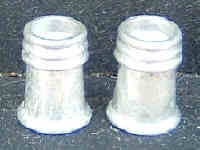 Pair of short chimney pots