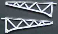 Pair of Angle-iron canopy supports