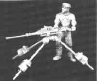 Quarryman using rock drill