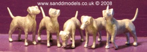 Set of 5 foxhounds