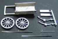 2-wheel twin-shaft & bar workman's handcart