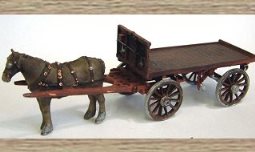 LANGLEY MINIATURES M23 Horse-drawn Delivery Cart