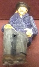 1:43 Unknown Make Painted Figure Seated Man x 1