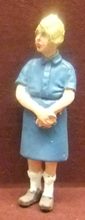 1:43 Unknown Make Painted Figure Girl in Blue Dress x 1
