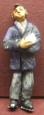1:43 Unknown Make Painted Figure Man with Rag x 1 