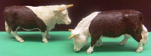 Bull & Cow (Brown & White)