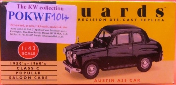 1:43 Lledo Vanguards Austin A35 Car (Black) VA23003