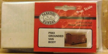 1:43 Parkside Models kit = Grounded Van Body (PS63)