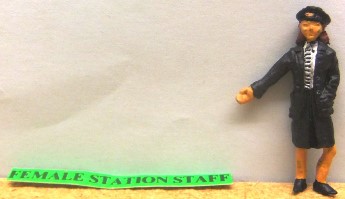 1:43 Unknown Maker - Painted Female Station Staff