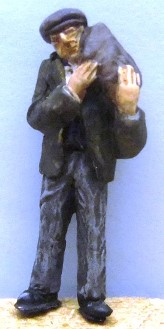 1:43 Unknown Maker = Painted Man with Sack on Shouders