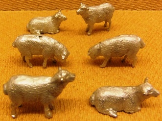 1:43 Blackberry Way Models = 6 Sheep