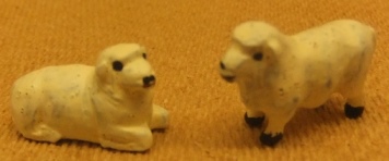 1:43 Unknown Maker = 2 Painted Sheep