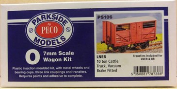 1:43 Parkside (PECO) 10-ton Cattle Truck kit with S7 wheels (PS106)