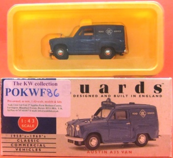 1:43 Lledo Vanguards Austin A35 Van - RAC Road Service VA17000 