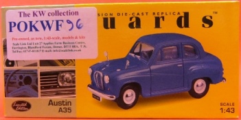 1:43 Lledo Vanguards Austin A35 Car (Capri Blue) VA23004